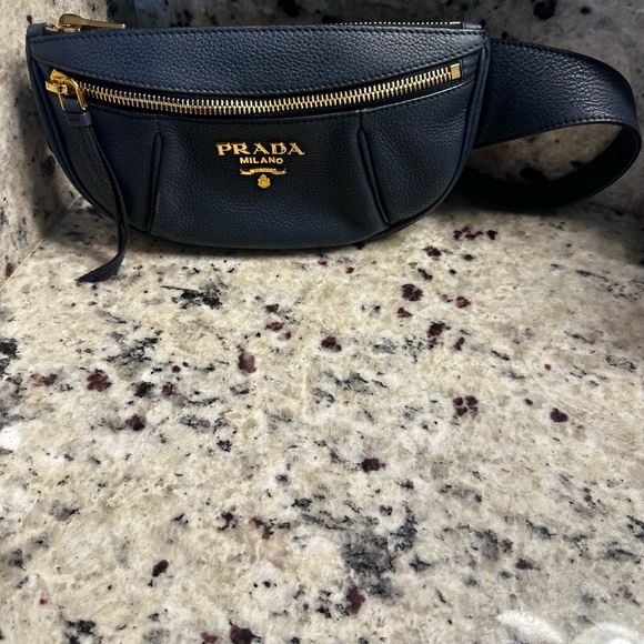 Prada Navy Leather Crossbody Bag - Picture 6 of 16